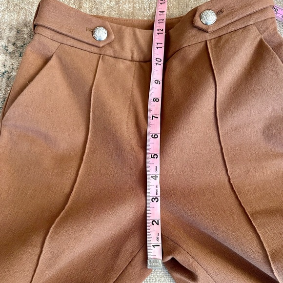 NWOT Veronica Beard Elbery Seamed Flare Pants Size 00. Cocoa - Picture 5 of 10